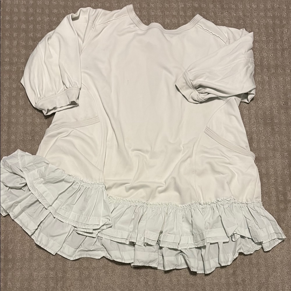 Anthropologie Daily Practice Pale Mint Ruffled-Hem Women's Dress